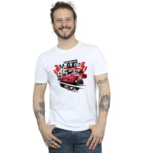 Disney Heren Cars Bliksem McQueen Collage T-shirt (Wit)