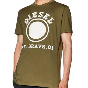 Diesel 1976 Varsity Logo Ivy Green T-shirt
