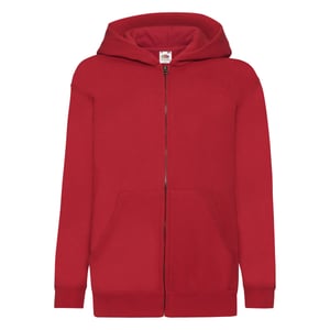 Fruit of the Loom Barn/Kids Classic Hooded Jacka (Röd)