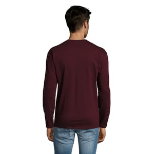 SOLS Heren Monarch T-Shirt met lange mouwen (Ossenbloed)