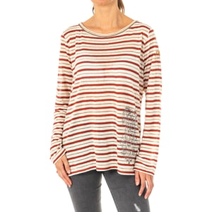 Dames-T-shirt met lange mouwen en ronde hals LWRE01