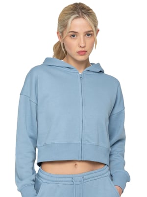 Enzo | Womens Crop Zip Hoodie