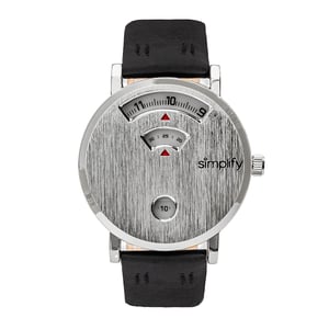 Vereenvoudig de 7000 lederen band horloge