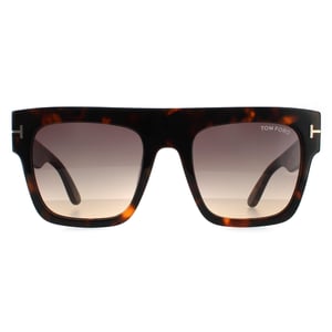 Tom Ford Square Womens Dark Havana Smoke Gradient