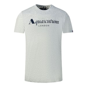 Aquascutum London Brand Logo Grå T-shirt