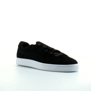 Puma Suede Crush Svart Läder Dam Snörning Träningsskor 369251 03