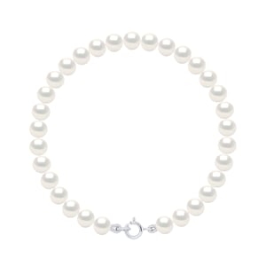 Armband van Echte Gecultiveerde Zoetwaterparels Semi Rond 5-6 mm