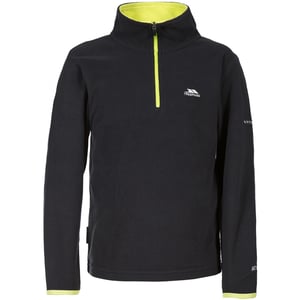Trespass - Jongens Etto Half Zip Fleece Sweater (Zwart)