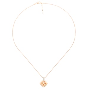 Orphelia 'Athena' Women's 925 Sterling Silver Set: Chain-Pendant + Earrings - Silver/Rose SET-7113