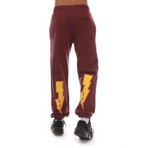 Men's Off White Thunder Stable Slim Sweatpants in Red