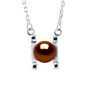 SYMBOL zoetwater parel 7-8mm Chocolate 925