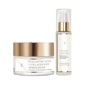 Hyaluronsyra & Kollagen Dagkräm 50ml + Hyaluronsyra & Kollagen Serum - 60ml