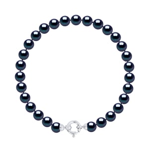 Armband Gekweekte Parels Zoetwater 6-7mm Sluiting Black Luxury White Gold