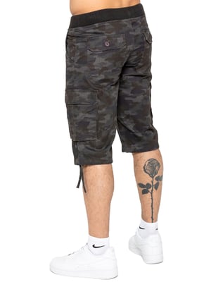 Enzo heren Cargo Combat Camo korte broek