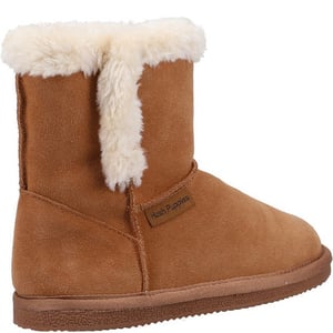 Hush Puppies Meisjes Ashlynn Suede Slippers (Tan)