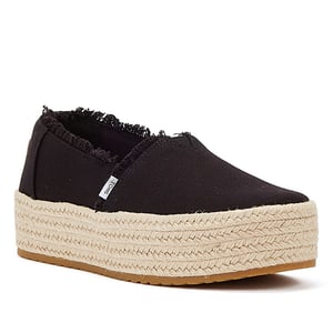 TOMS Canvas Valcia Svarta Espadriller för kvinnor