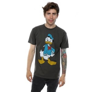Disney Mens Donald Duck Angry T-Shirt (Light Graphite)