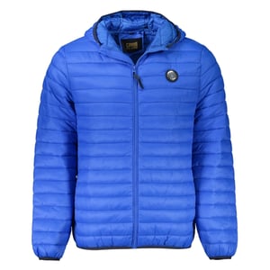 Cavalli Class Effen Gequiltede Blauwe Jas