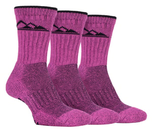 Storm Bloc - 3 Pairs Ladies Heavy Cushion Cotton Socks