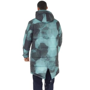 Fred Perry Fishtail schaduwrijke marineblauwe camouflage gewatteerde Pakra-jas