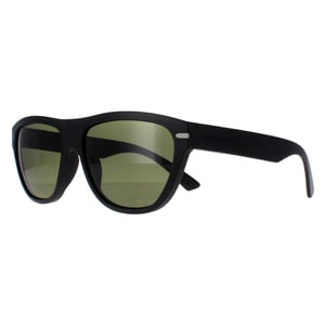 Serengeti Cat Eye Unisex Mat Zwart Mineraal Gepolariseerd 555nm Groen Pancho