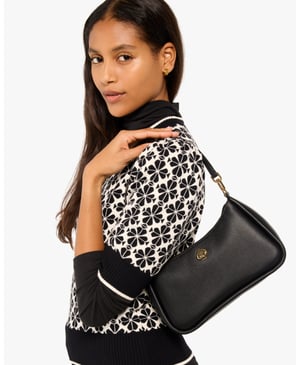 Kayla Pebbled Leather Small Convertible Shoulder Bag