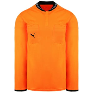 Puma DryCell Long Sleeve Collared Orange Referee Football Shirt 701568 54