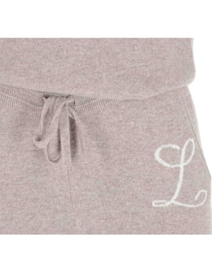 Crown Of Edinburgh Cashmere Träningsbyxor Morningside Kamel L