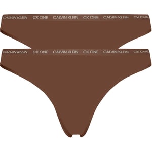 Calvin Klein Womens Pack CK One Cotton Thongs