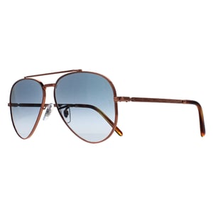 Ray-Ban Aviator Unisex Polished Rose Gold Blue Gradient RB3625 New Aviator