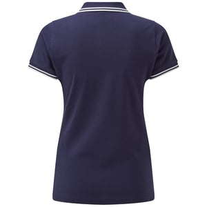 Asquith & Fox Womens/Ladies Classic Fit Tipped Polo (Navy/White)