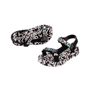 Playtime x Fabula Black/Beige Sandals