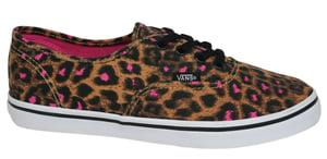 Vans Off The Wall Authentic Lo Pro Leopard Print Barn Plimsolls IEBB4M B83A