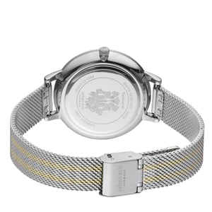 Johan eric: knoppsvane sswatch with photo dial and ss/gold mesh strap