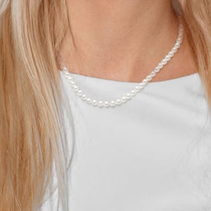DIADEMA - Halsband - Äkta sötvattenspärlor - Silver