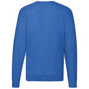 Fruit of the Loom Unisex Lichtgewicht Raglan Sweatshirt voor volwassenen (Koningsblauw)