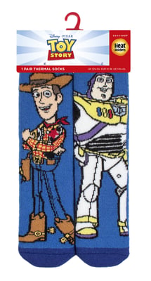 Kids Toy Story Thermal Socks | Heat Holders | Winter Novelty Socks for Boys & Girls | Woody & Buzz, Jessie & Bullseye - Woody & Buzz