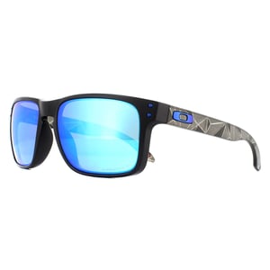 Oakley Zonnebril Holbrook OO9102-H0 Mat Zwart Prizmatic Prizm Sapphire Gepolariseerd