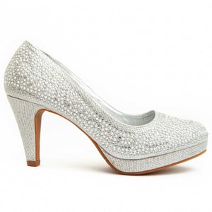 Montevita Heel Shoe Unne67 In Silver