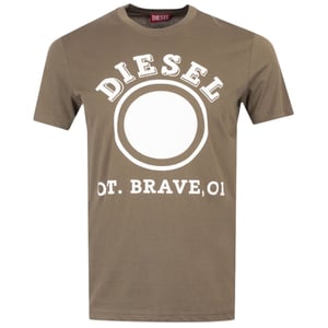 Diesel 1976 Varsity Logo Ivy Green T-shirt