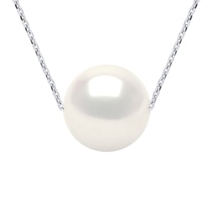 Zoetwater parelsnoer White Round 11-12 mm Chain Convict White Gold 18k
