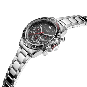 Hand Assembled Anthony James Tachymeter Chrono Steel Black