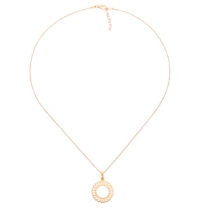 Orphelia 'Amada' Dames 925 Sterling Zilveren Ketting met Hanger - Roze ZH-7075/1