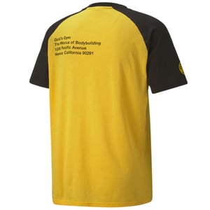 Puma x Gold's Gym Raglan T-shirt Gul/Svart för herrar