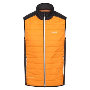 Regatta Heren Halton VII Gewatteerd Gilet (Oranje peper/Zwart)