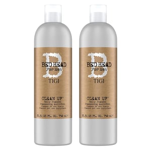 Tigi Clean Up Mens Daily Shampoo for Normal Hair 750ml, 2pk