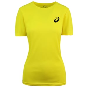 Asics Logo Womens Yellow T-Shirt