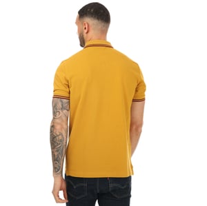 Ben Sherman Twin Tipped Polo Shirt i Mustard för män