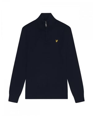 Lyle & Scott Cotton Merino Mens Quarter Zip Jumper