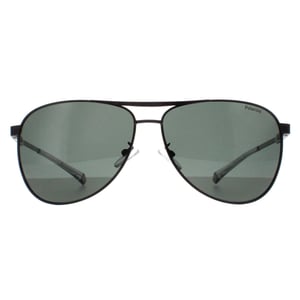 Polaroid Aviator Mens Matte Black Green Polarized PLD 2160/G/S/X